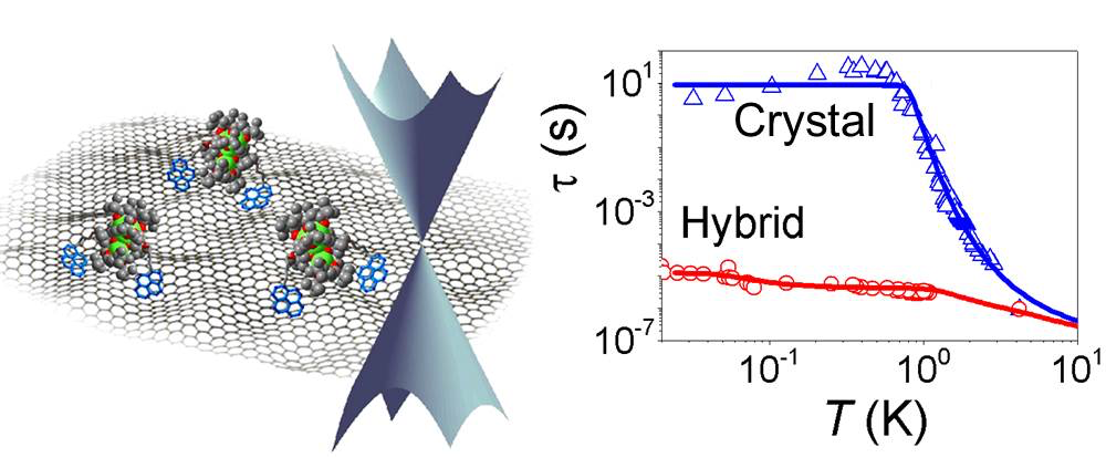 Coherent spin tunneling in molecular magnet-graphene hybrids