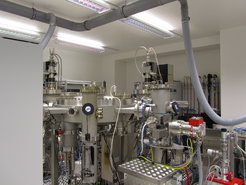 View on the Storage chamber (left attachment) and on the Load lock (right attachment).