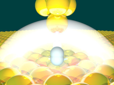 Single hydrogen molecule as dimmer switch.