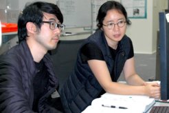 Soon Jung analysing recent data inside the Precision Lab.