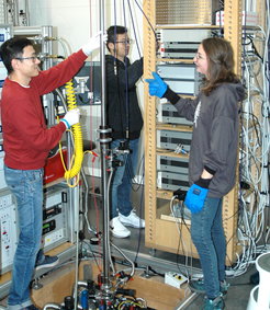 Daniela in the lab