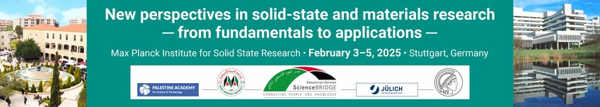 New Perspectives in solid-state and materials research - from fundamentals to applications - New Perspectives in solid-state and materials research - from fundamentals to applications -