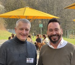 Prof. Dinnebier (l), Prof. Naumov (r)